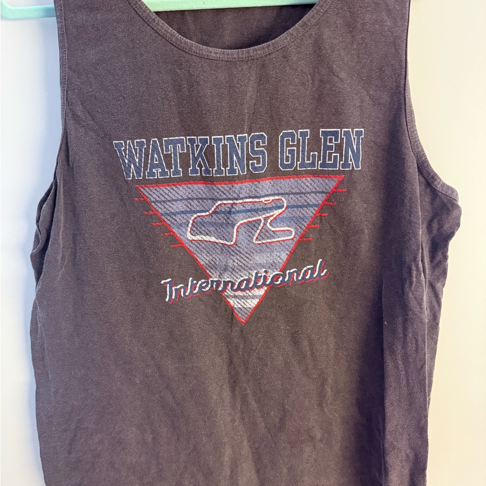 Vintage Watkins Glen Gray Tank Top